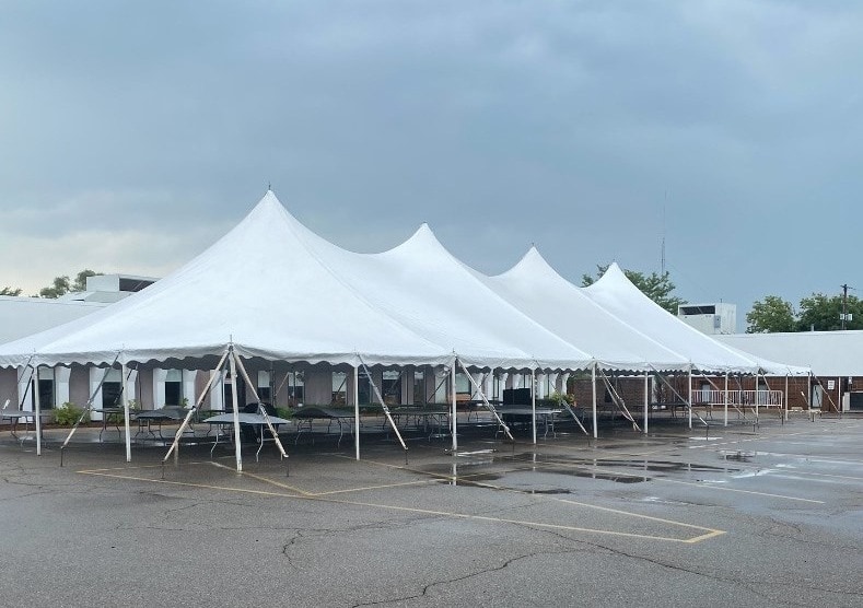 40x120 Pole Tent - Delux Tents Mid Michigan